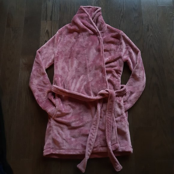 La senza dusty rose pink short bath robe - Picture 1 of 3
